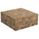 Beliani Coffee Table GAMBO Teak Wood Brown