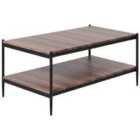 Beliani Coffee Table AVOCA Dark Brown