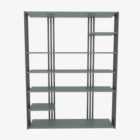 Decorotika Jeni 7-tier Bookcase Bookshelf Shelving Unit - Green And Black
