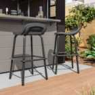 Suncast Outdoor Bar Stool Set - Pack of 2