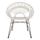 Interiors by Premier Manado White Natural Rattan Chair