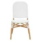 Interiors by Premier Manado Natural and White Rattan Dining Chair