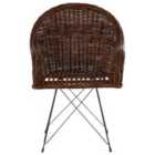 Interiors by Premier Manado Natural Croco Rattan Chair