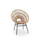 Interiors by Premier Java Natural Rattan Flared Back Chair