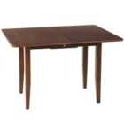 Beliani Extending Dining Table Masela Dark Brown 90/120 Cm 60 Cm Wood