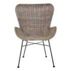 Interiors by Premier Manado Curved Design Natural Rattan Chair