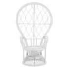 Interiors by Premier Java Grey And White Natural Rattan Curved Chair