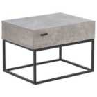 Beliani 1 Drawer Bedside Table CAIRO Light Grey