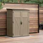 Suncast Aston Large Storage Cabinet - Sand With Assembly