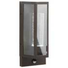 Beliani Outdoor LED Wall Light ELLIOT with Motion Sensor Black