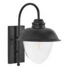 Beliani Set of 2 Outdoor LED Wall Lights RAMAPO Black
