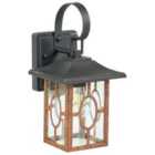 Beliani Outdoor LED Wall Light MELGAM Black