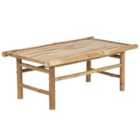 Beliani Garden Coffee Table TODI Bamboo Wood Brown