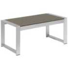 Beliani Garden Coffee Table SALERNO Metal Dark Grey