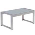 Beliani Garden Coffee Table SALERNO Metal Light Grey