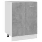 vidaXL Bottom Cabinet Concrete Grey 60X46X81.5cm Engineered Wood