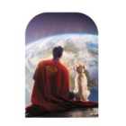 Star Cutouts Superman 2025 Movie Superman and Krypto Backdrop