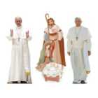Star Cutouts Pope Nativity Shelf Top Pack