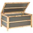 Beliani Storage Box Acate Concrete 121/72cm Grey