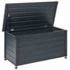 Beliani Storage Box Campalto Metal 123/60cm Dark Grey