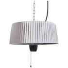 Beliani Hanging Infrared Patio Heater Ascea 1500 W Light Grey