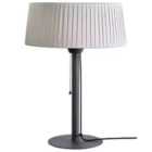 Beliani Freestanding Infrared Patio Heater Olleria 1500 W Grey