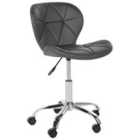 Beliani Desk Chair Swivel Labelle Velvet Beige