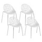 Beliani Office Chair Swivel Relief Red