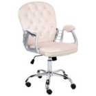 Beliani Desk Chair Swivel Princess Velvet Green