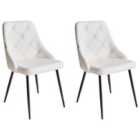 Beliani Desk Chair Swivel Rotterdam Faux Leather White
