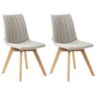 Beliani Desk Chair Swivel Gunnison Fabric Green