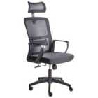 Beliani Office Chair Swivel Overlord Fabric Grey