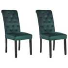 Beliani Set Of 2 Bar Chairs Adaver Black
