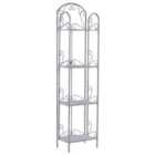 Beliani Shelving Unit Valdivia Metal Grey