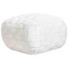 Beliani Pouffe Bodla White 50/50cm 30cm
