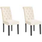Beliani Set Of 2 Dining Chairs Shirley Fabric Grey