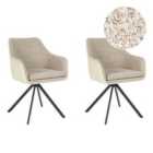 Beliani Set Of 4 Dining Chairs Montello Black