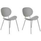 Beliani Set Of 2 Dining Chairs Almira White