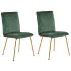 Beliani Set Of 2 Dining Chairs Broadway Faux Leather White