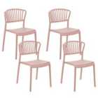 Beliani Set Of 2 Dining Chairs Clayton Faux Leather Light Grey