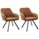 Beliani Set Of 2 Dining Chairs Monee Sea Blue