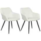 Beliani Set Of 2 Dining Chairs Casmalia Velvet Light Grey