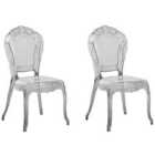 Beliani Set Of 2 Dining Chairs Vermont Light Blue