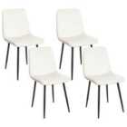 Beliani Set Of 2 Dining Chairs Midway Transparent