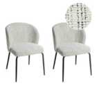 Beliani Set Of 2 Dining Chairs Esbon Dark Green