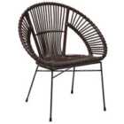 Beliani Dining Chair Canora Rattan Black