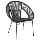 Beliani Dining Chair Sarita Rattan Natural