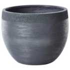 Beliani Plant Pot Zakros 50cm Grey
