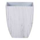 Beliani Plant Pot Miro 28cm White