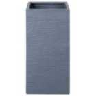 Beliani Plant Pot 33 X 33 X 70cm Grey Dion